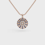 Load and play video in Gallery viewer, Sapphire Sunray Pendant