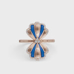 Load and play video in Gallery viewer, Ocean Clover Ring | Bridal Ring