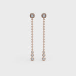 Load and play video in Gallery viewer, Drop Diamond Earrings | Wedding Diamond Earrings | Timeless Earrings