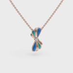 Load and play video in Gallery viewer, Wave Flower Pendant | Diamond Flower Pendant