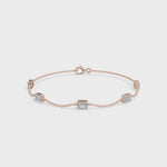 Load and play video in Gallery viewer, Baguette Diamond Bracelet | Diamond jewellery