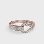 Load and play video in Gallery viewer, Modern Baguette Diamond Ring | Wedding Rings For Women
