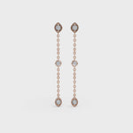 Load and play video in Gallery viewer, Teardrop Cascade Earring | Diamond Earrings For Women