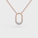 Load and play video in Gallery viewer, Pebble Loop Pendant | Gift for her | Diamond locket |  Elegant jewelry