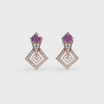 Load and play video in Gallery viewer, Radiant Amethyst Earrings