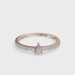 Load and play video in Gallery viewer, Sleek Pear Solitaire Diamond Ring | Bridal rings | Solitaire ring