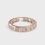 Load and play video in Gallery viewer, Classic Princess Diamond Band | Diamond Engagement Rings | Geometric ring