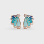 Load and play video in Gallery viewer, Marine Glamour Earrings | Rose Gold Diamond Earrings | Kai Earrings