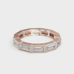 Load and play video in Gallery viewer, Modern Edge Baguette Ring | Lab Grown Diamond Ring