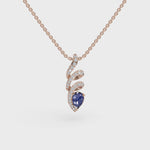 Load and play video in Gallery viewer, Tanzanite Twirl Pendant | Bold Diamond Jewelry