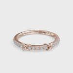 Load and play video in Gallery viewer, Knot Diamond Ring |  Wedding Band Ring | Diamond Rings For Women