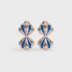 Load and play video in Gallery viewer, Indigo Blossom Earrings | Diamond Earring