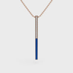 Load and play video in Gallery viewer, Sleek blue pendant