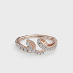 Load and play video in Gallery viewer, Swirl Ring | Engagement Diamond Ring
