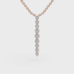 Load and play video in Gallery viewer, Balance Pendant | Vertical Diamond Pendant | Diamond Pendant
