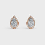 Load and play video in Gallery viewer, Pear Diamond Studs | Diamond Studs For Women