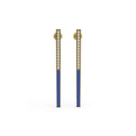 Load image into Gallery viewer, Sleek 925 Sterling Silver Lab Grown Diamond earrings