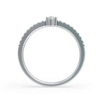 Load image into Gallery viewer, Sleek Pear Solitaire Diamond Ring | Bridal rings | Solitaire ring