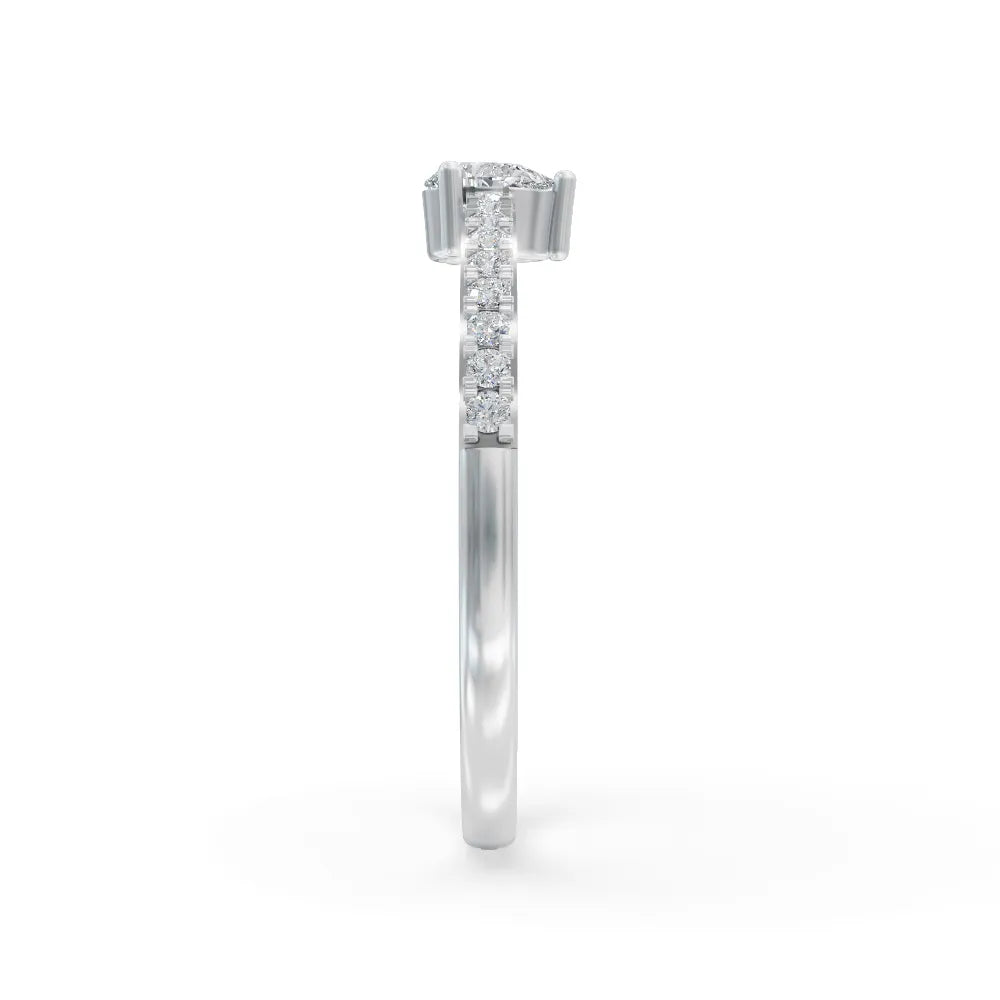 Sleek Pear Solitaire Diamond Ring | Bridal rings | Solitaire ring
