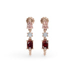 Load image into Gallery viewer, VINTAGE 925 Sterling Silver Lab Grown Diamond EARRINGS