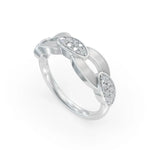 Load image into Gallery viewer, Gray Bonding Band Diamond Ring | Engagement Rings | Enamel jewellery
