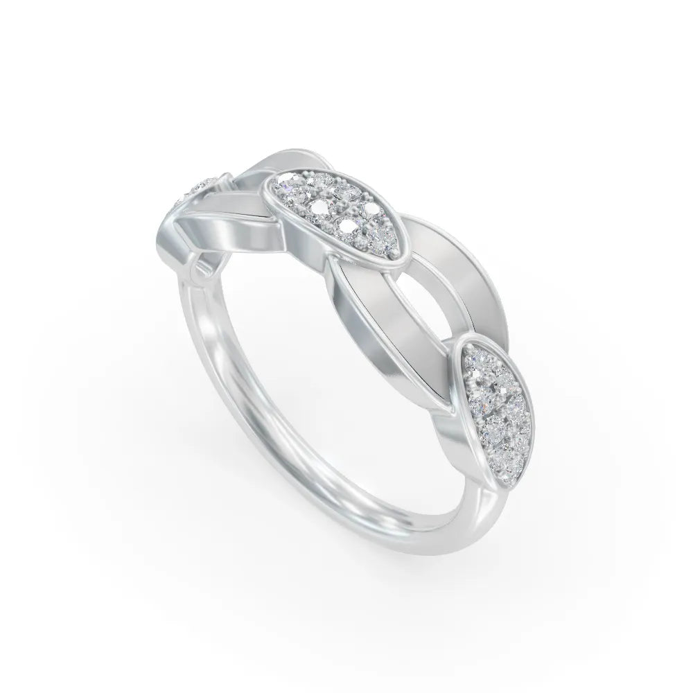 Gray Bonding Band Diamond Ring | Engagement Rings | Enamel jewellery