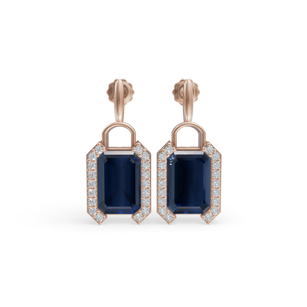 Drop Sapphire studs