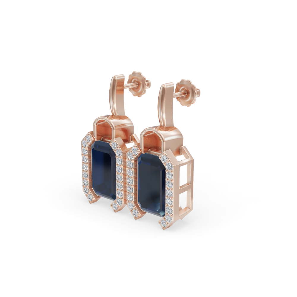 Drop Sapphire studs