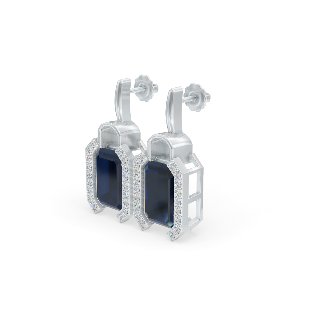 Drop Sapphire studs