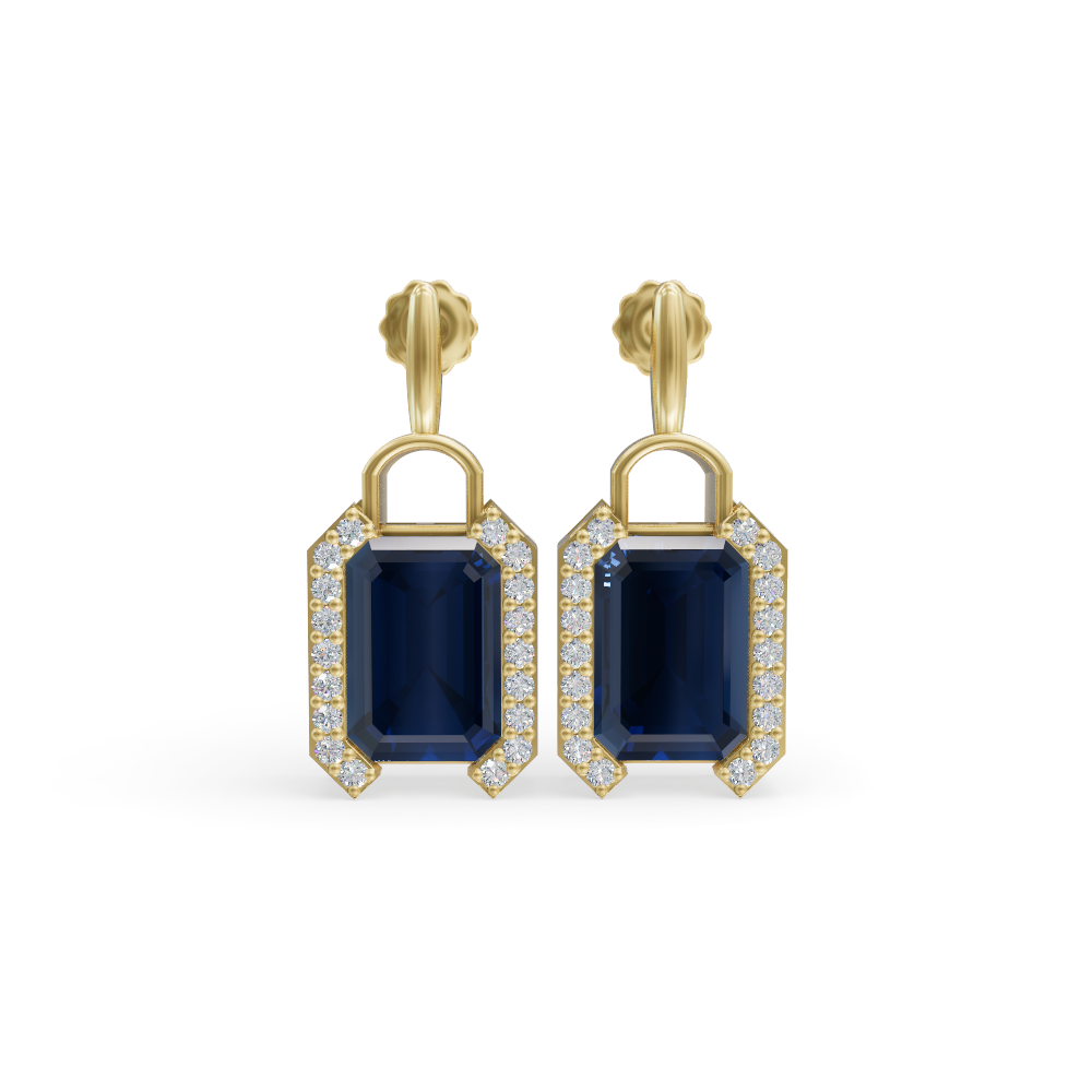 Drop Sapphire studs