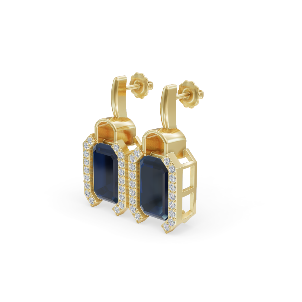 Drop Sapphire studs