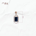 Load image into Gallery viewer, Drop Sapphire studs
