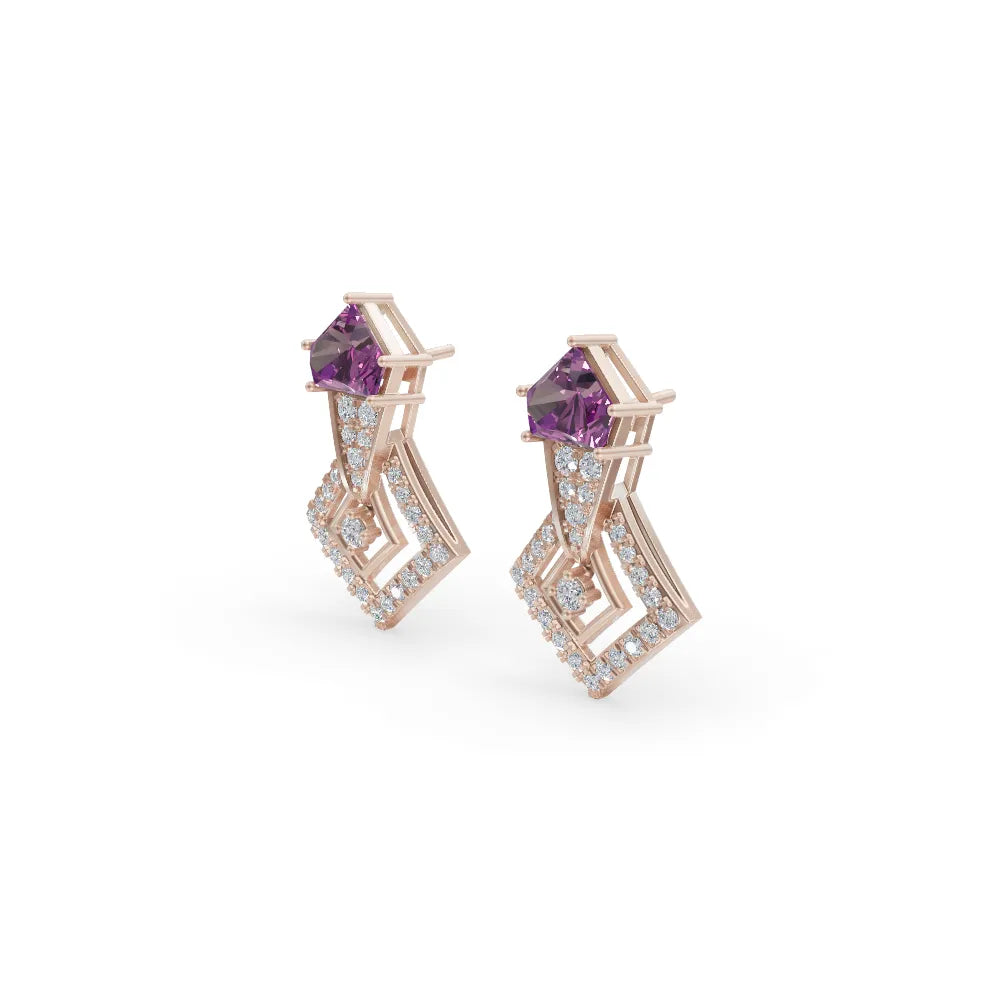 Radiant Amethyst Earrings