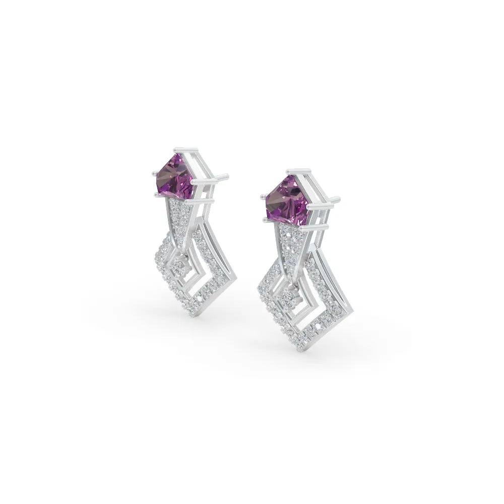 Radiant Amethyst Earrings