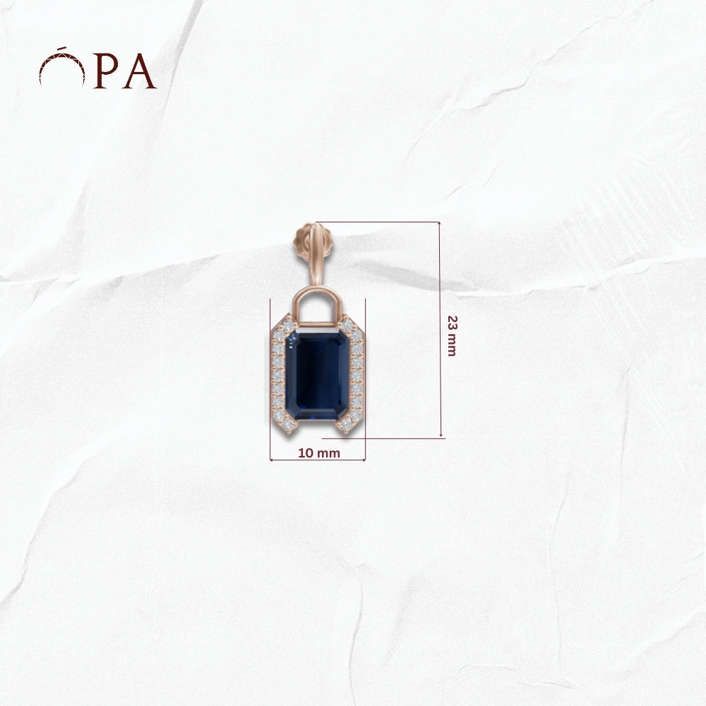 Drop Sapphire studs
