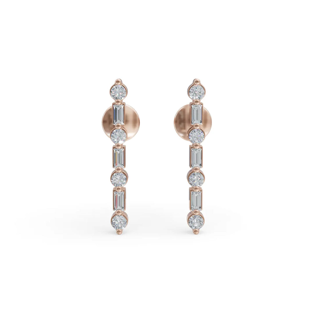 Alternate Bar Diamond Earring | Diamond Earring | Earrings For Everyday