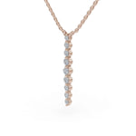 Load image into Gallery viewer, Balance Pendant | Vertical Diamond Pendant | Diamond Pendant
