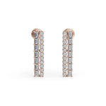 Load image into Gallery viewer, Bar Diamond Earrings | Diamond Earrings | Diamond Stud Earrings | Opa Diamond
