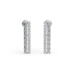 Load image into Gallery viewer, Bar Diamond Earrings | Diamond Earrings | Diamond Stud Earrings | Opa Diamond
