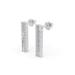 Load image into Gallery viewer, Bar Diamond Earrings | Diamond Earrings | Diamond Stud Earrings | Opa Diamond
