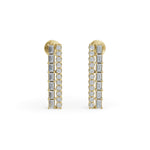 Load image into Gallery viewer, Bar Diamond Earrings | Diamond Earrings | Diamond Stud Earrings | Opa Diamond
