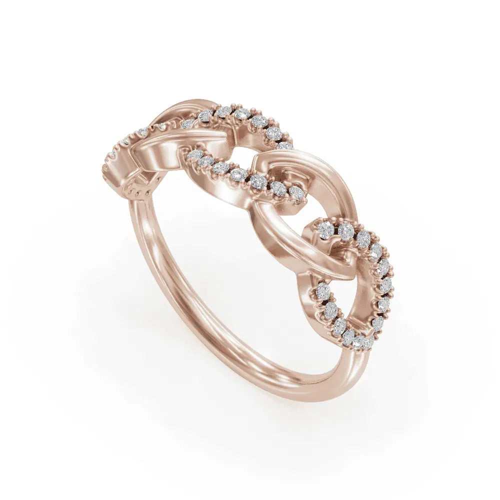 Chain Ring | Women Chain Diamond Ring