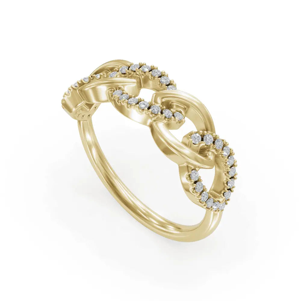 Chain Ring | Women Chain Diamond Ring