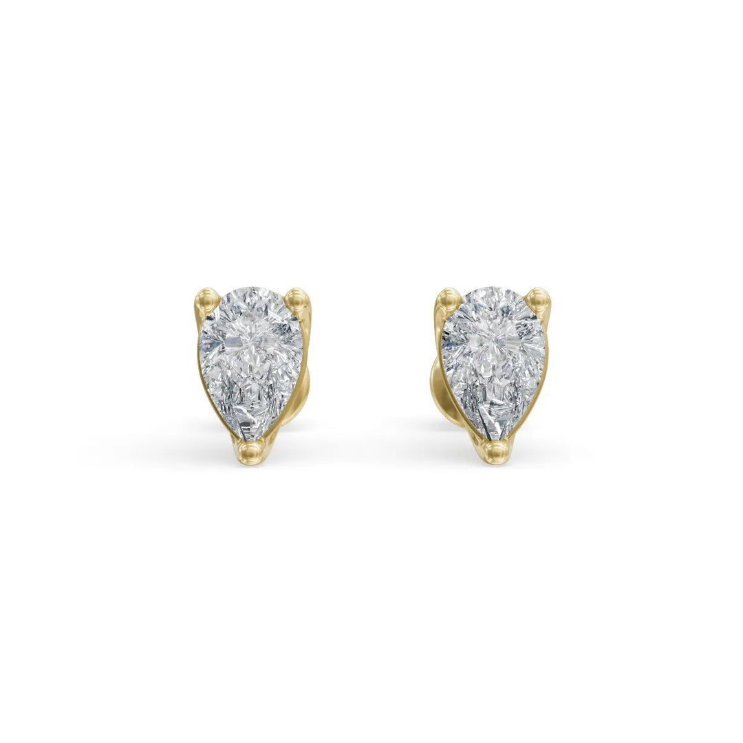 Classic Pear Studs | Diamond Stud Earrings | Diamond Stud Earrings For Women | Opa Diamond