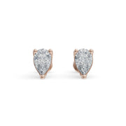 Classic Pear 925 Sterling Silver Lab Grown Diamond Studs