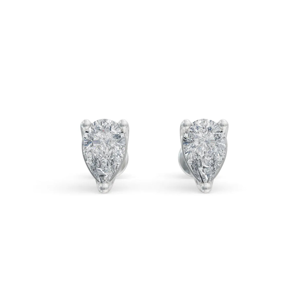 Classic Pear Studs | Diamond Stud Earrings | Diamond Stud Earrings For Women | Opa Diamond