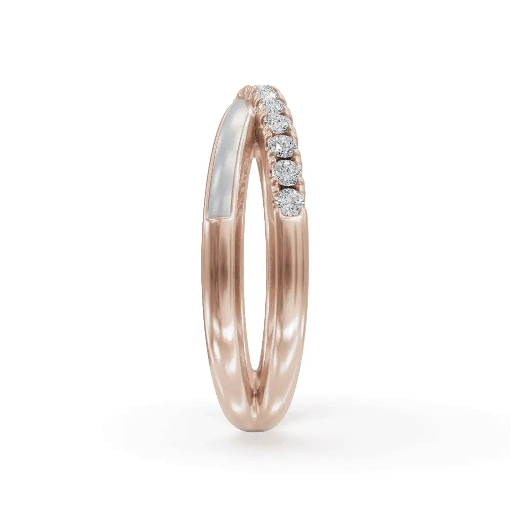 Criss Cross Band | Criss Cross Diamond Ring | Enamel ring