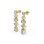 Load image into Gallery viewer, Dangling Diamond Earrings
