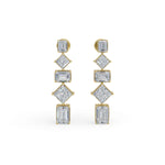 Load image into Gallery viewer, Dangling Diamond Earrings
