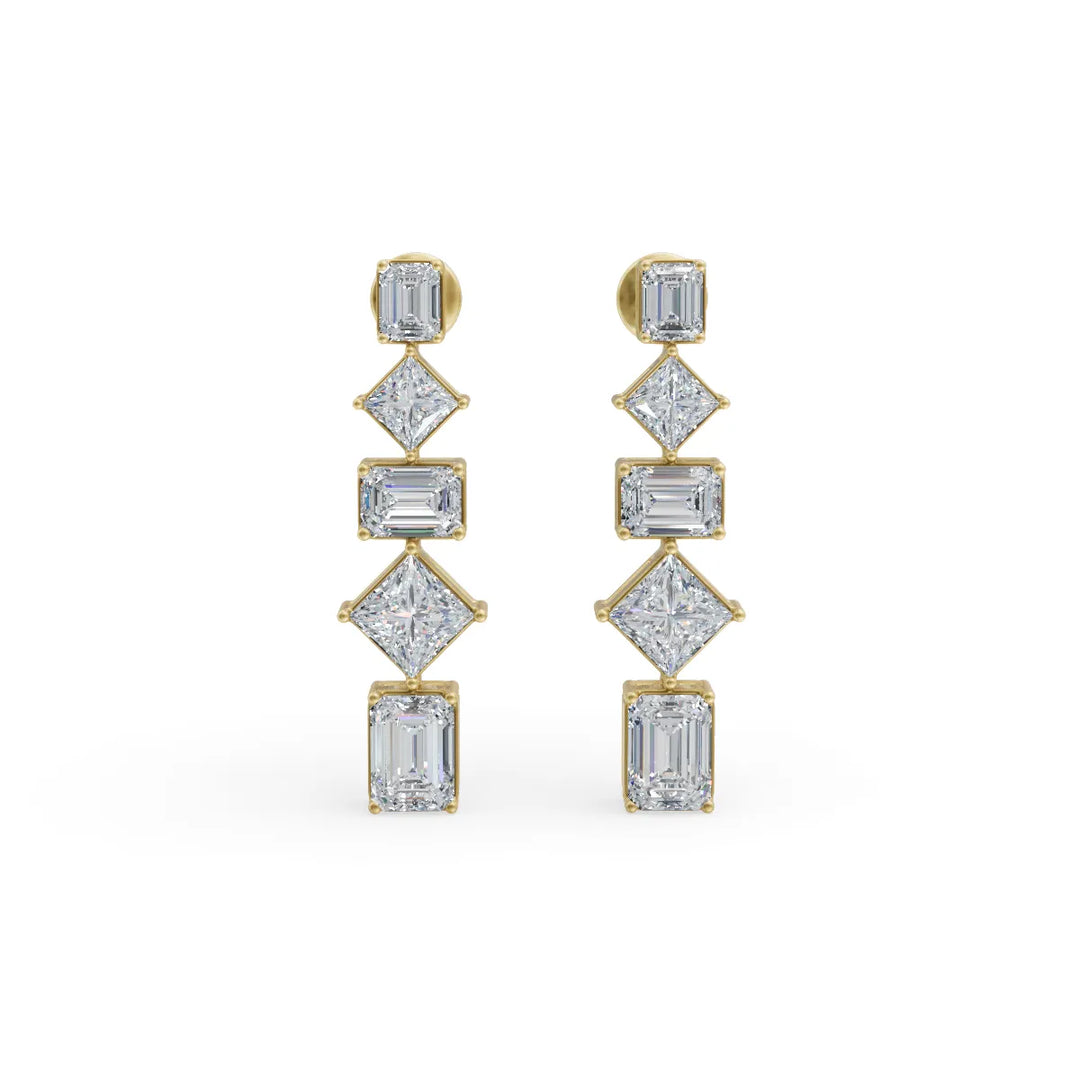 Dangling Diamond Earrings